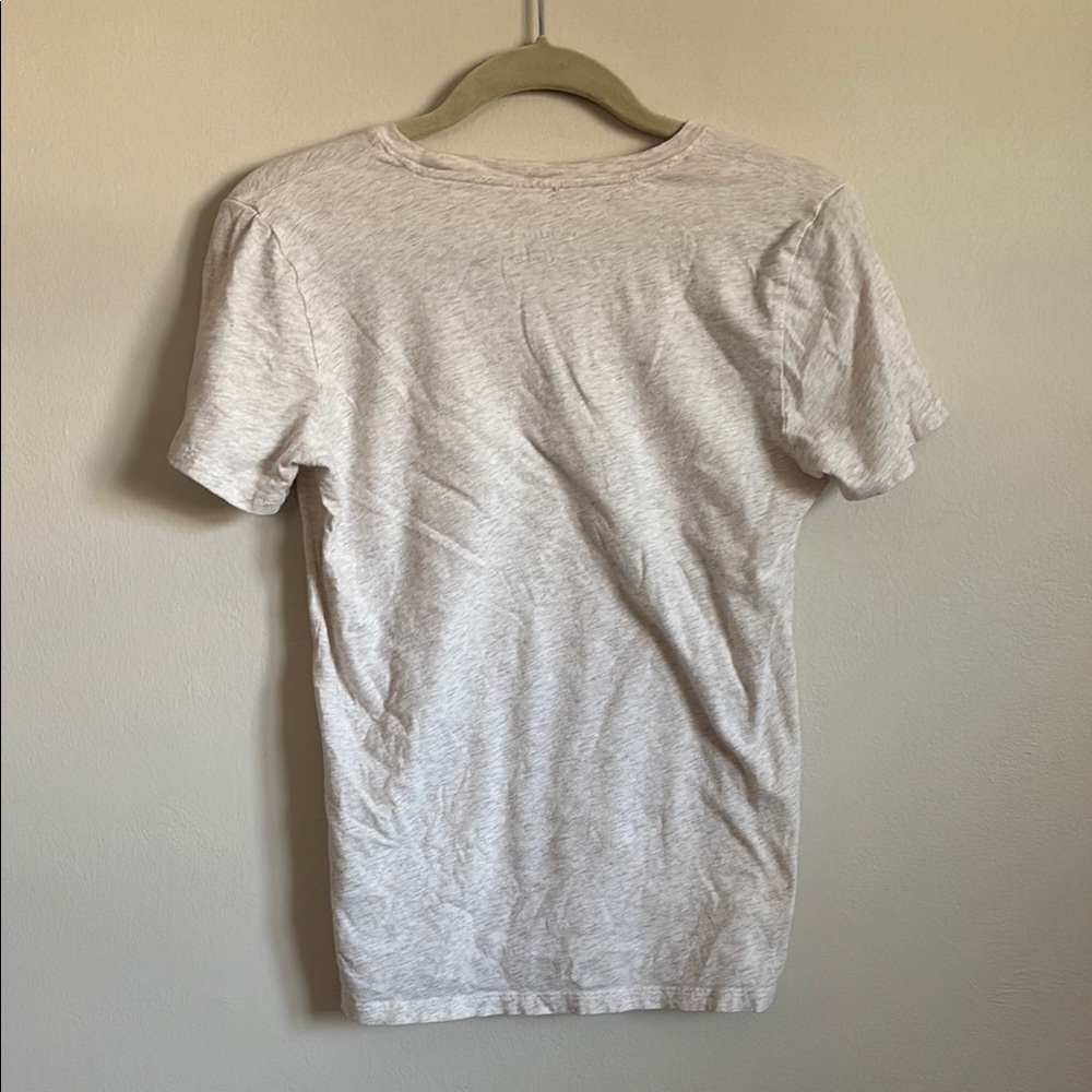 EVERLANE: 100% Organic Cotton Cream T-Shirt - Picture 3 of 4